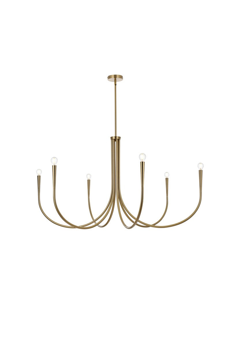 50 Inch Chandelier In Gold by Living District