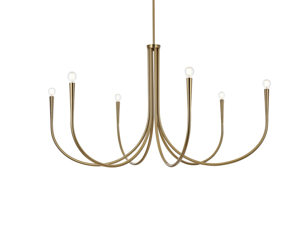 50 Inch Chandelier In Gold