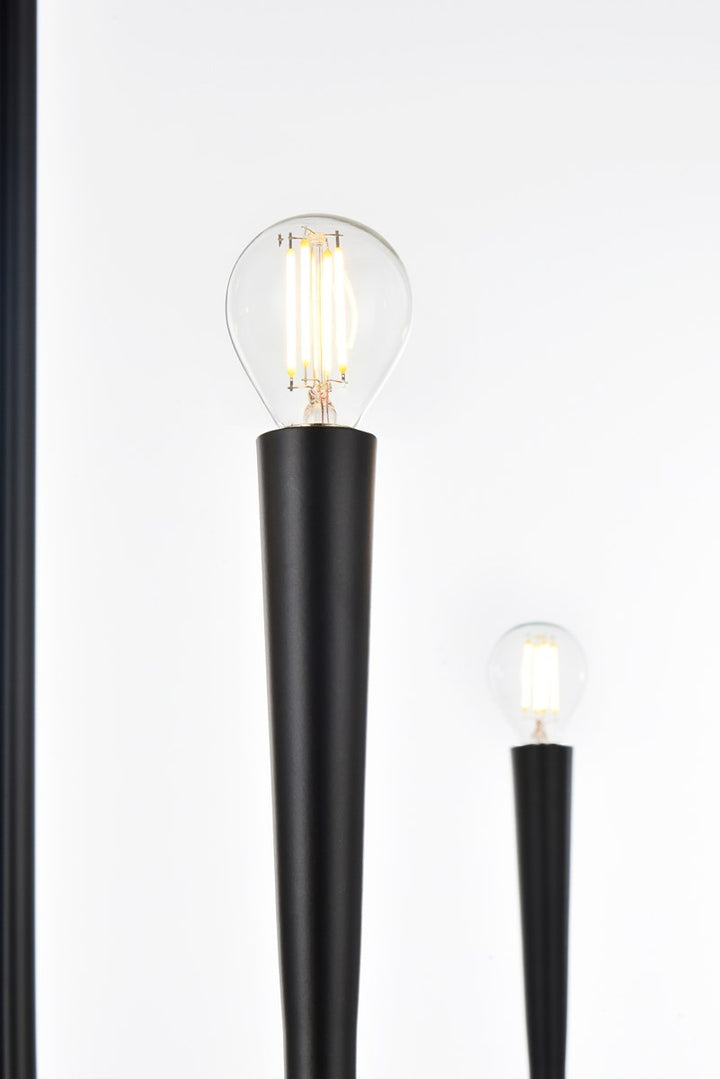 55 Inch Chandelier In Black