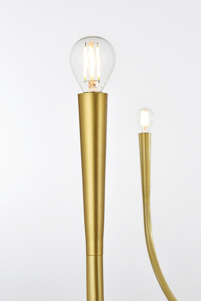 55 Inch Chandelier In Brass