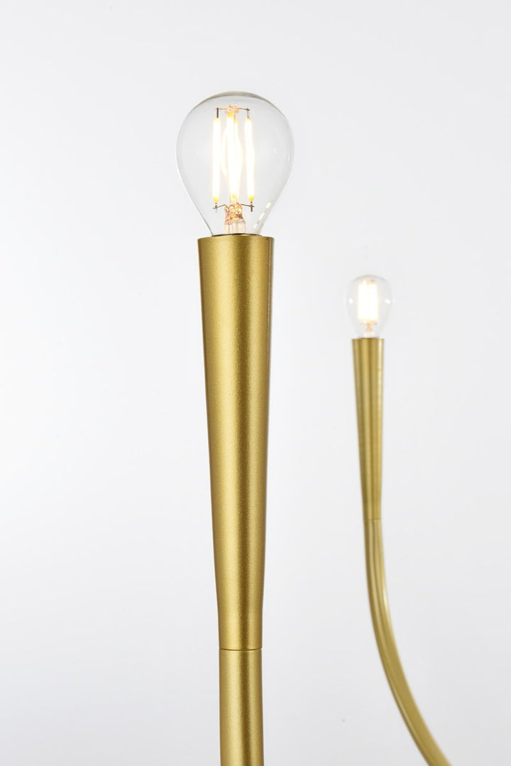 55 Inch Chandelier In Brass