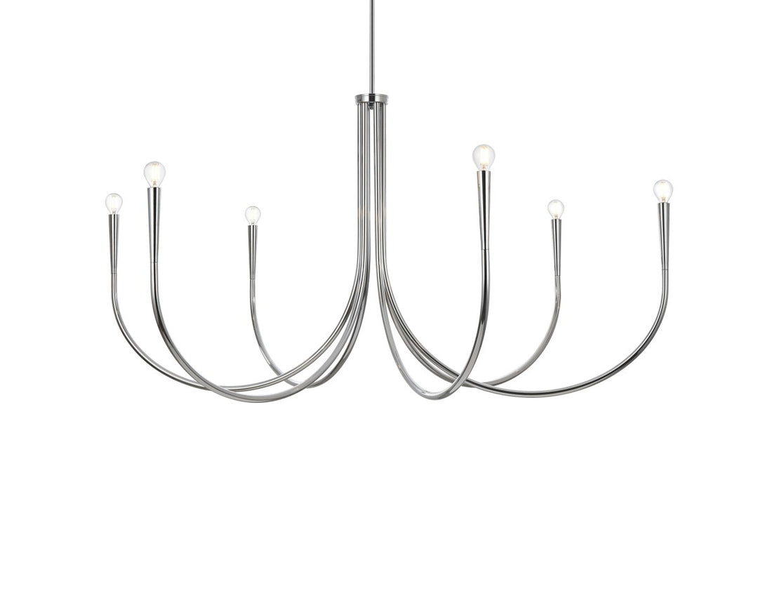 55 Inch Chandelier In Chrome