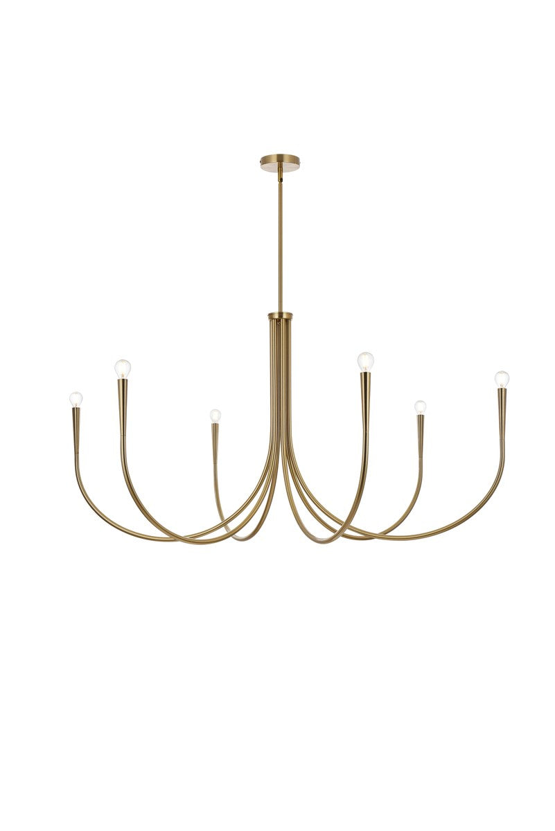 55 Inch Chandelier In Gold by Living District