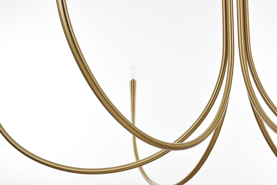 55 Inch Chandelier In Gold