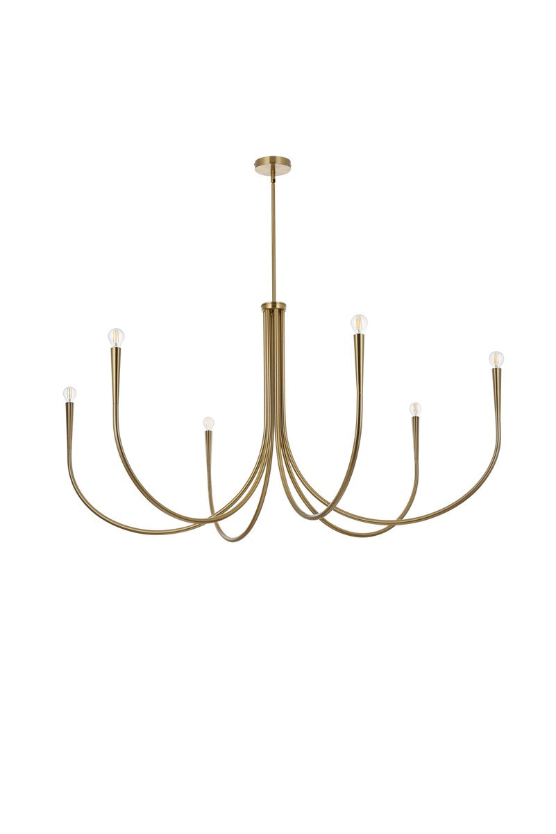 55 Inch Chandelier In Gold