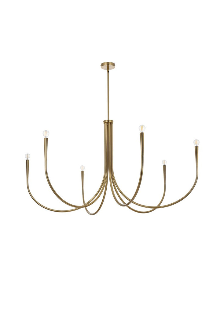 55 Inch Chandelier In Gold