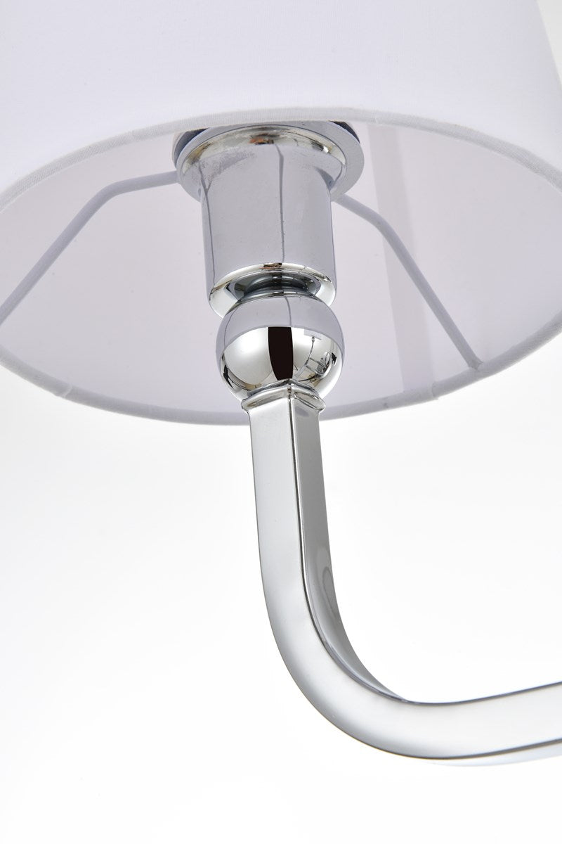 2 Light Chrome And Clear Bath Sconce
