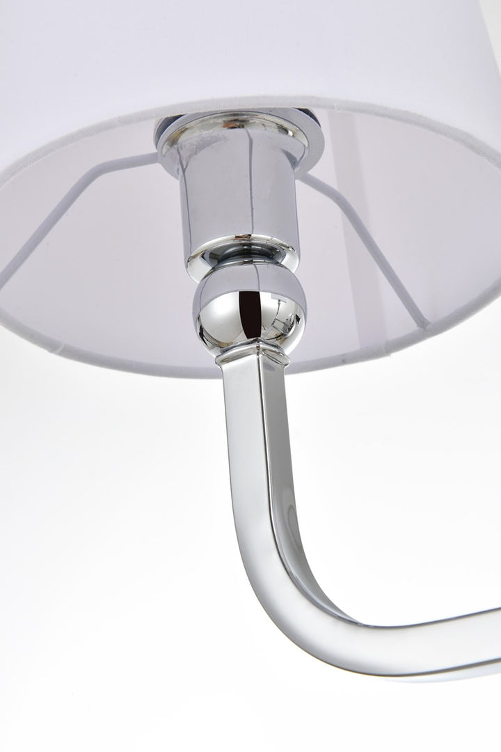 2 Light Chrome And Clear Bath Sconce