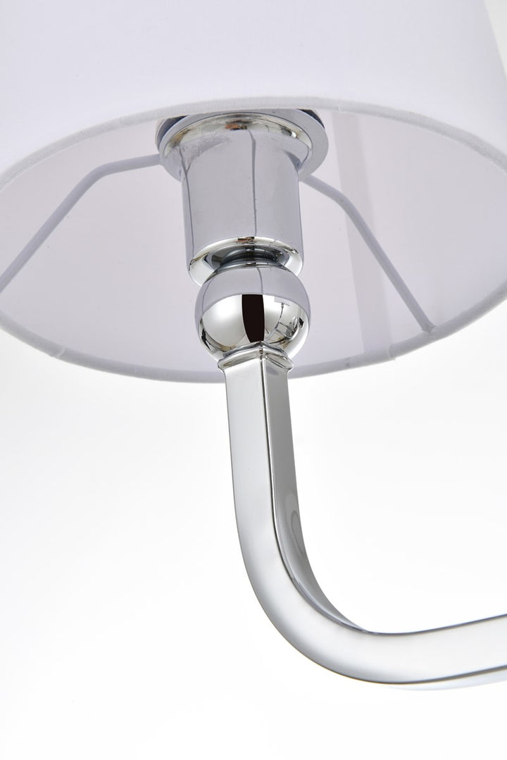3 Light Chrome And Clear Bath Sconce