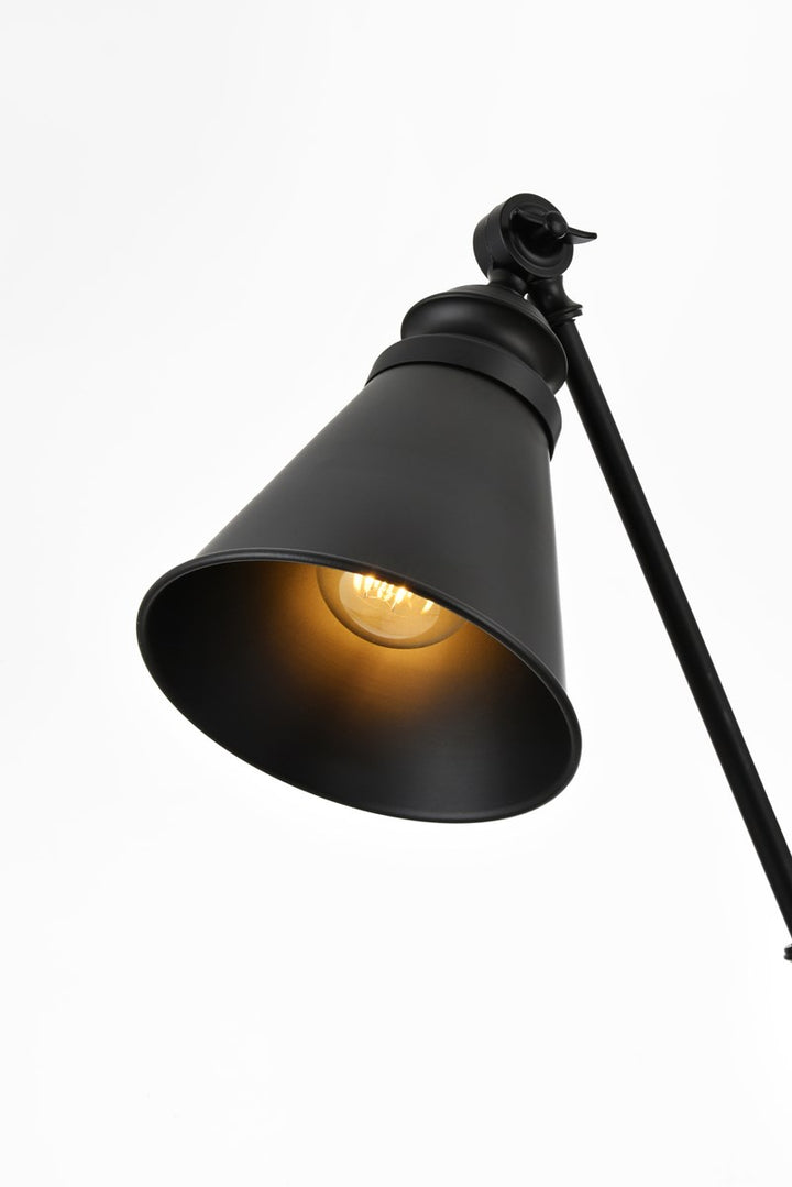 1 Light Black Swing Arm Wall Sconce