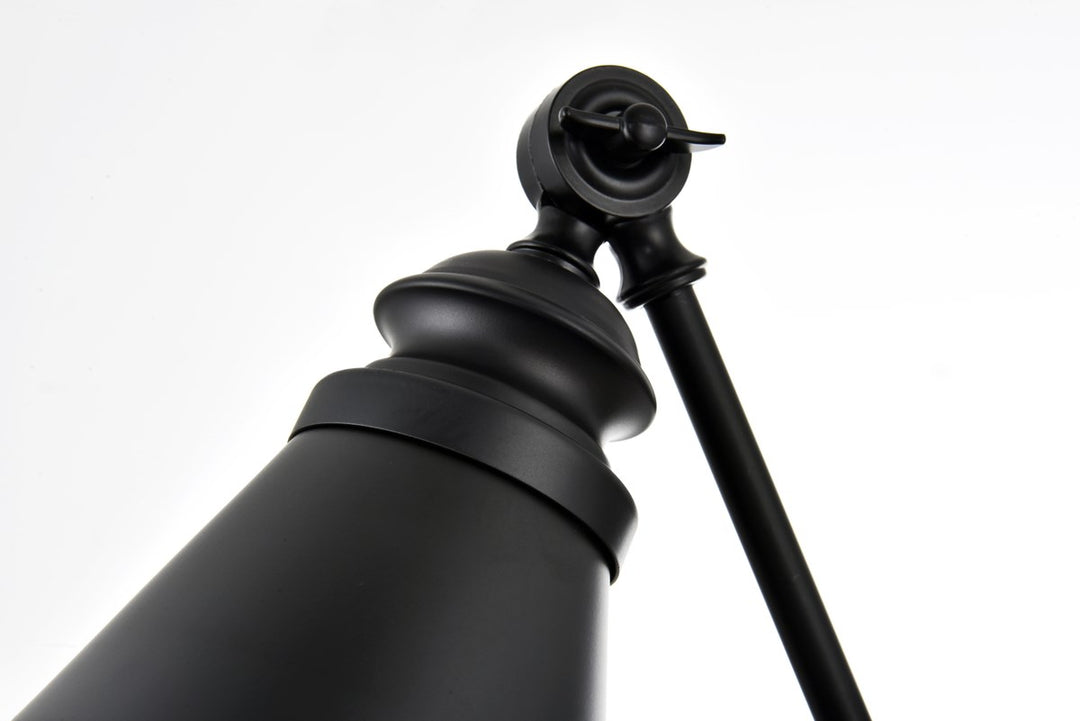 1 Light Black Swing Arm Wall Sconce