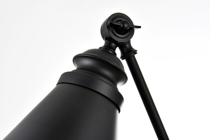 1 Light Black Swing Arm Wall Sconce