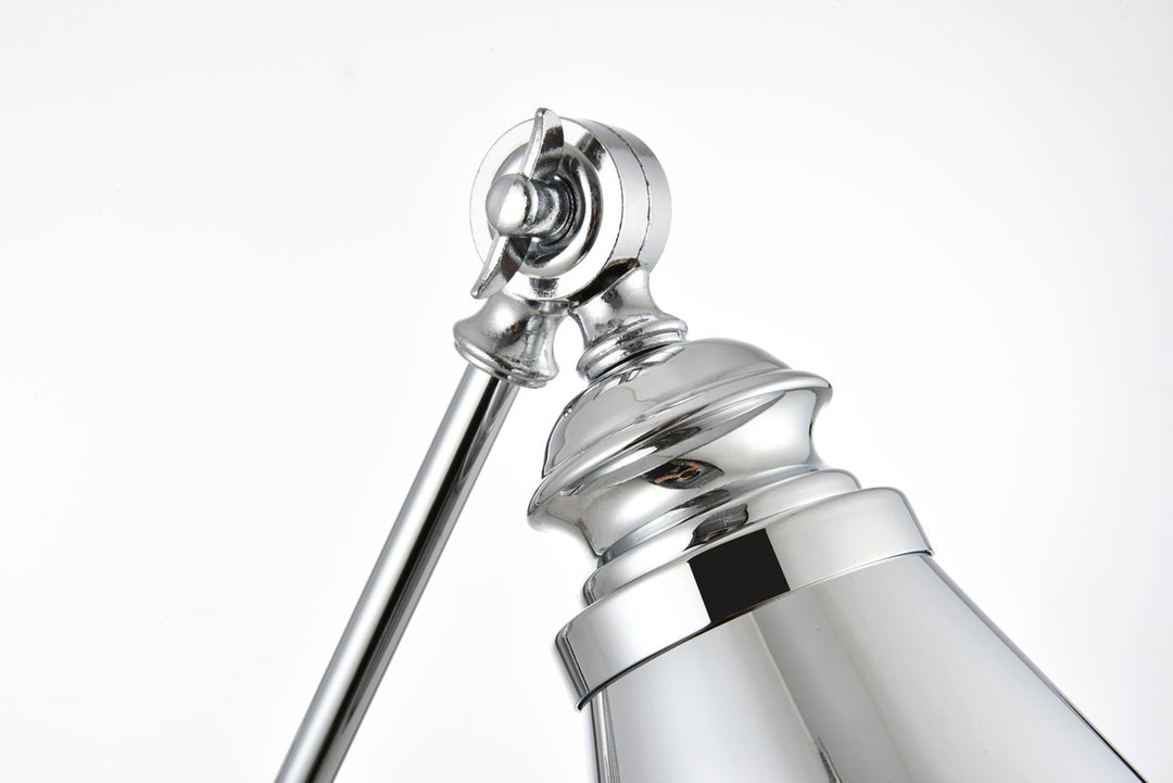 1 Light Chrome Swing Arm Wall Sconce