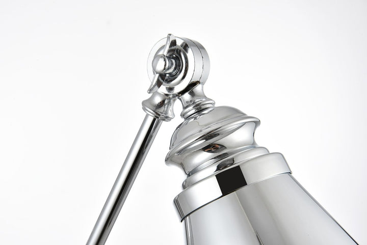 1 Light Chrome Swing Arm Wall Sconce