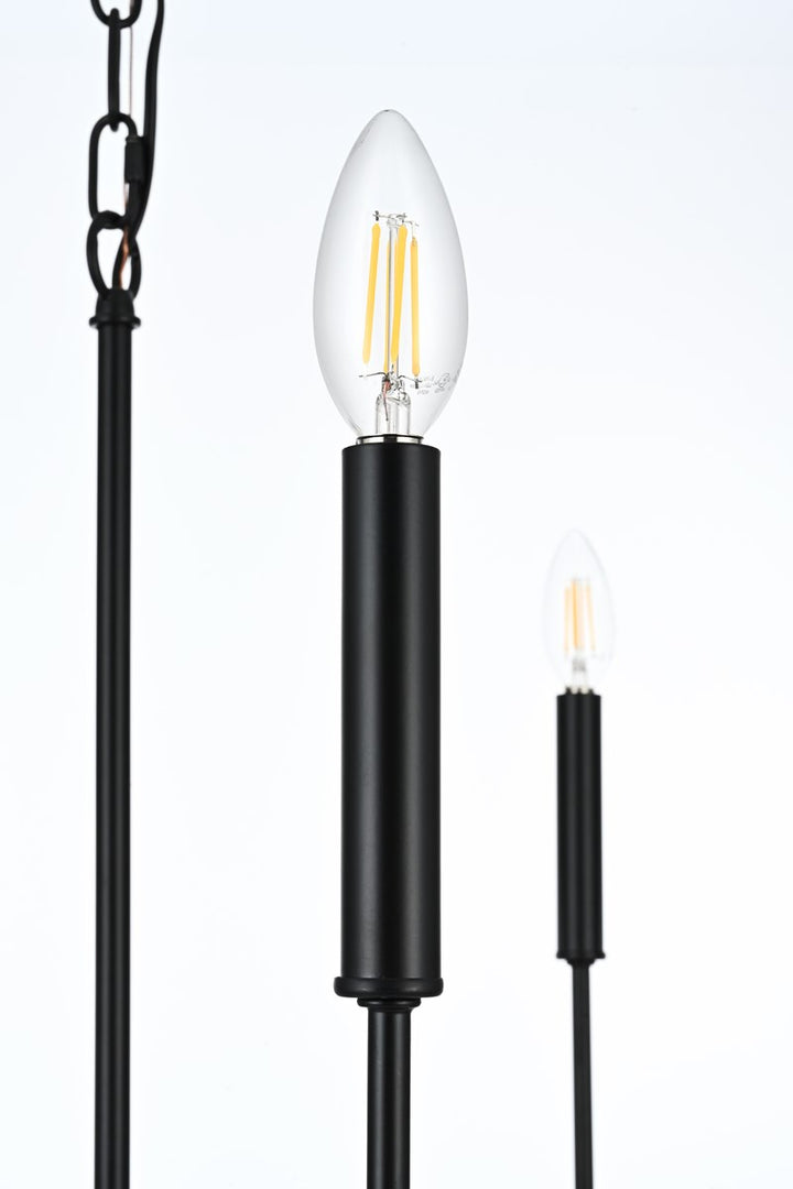 26 Inch Pendant Light In Black
