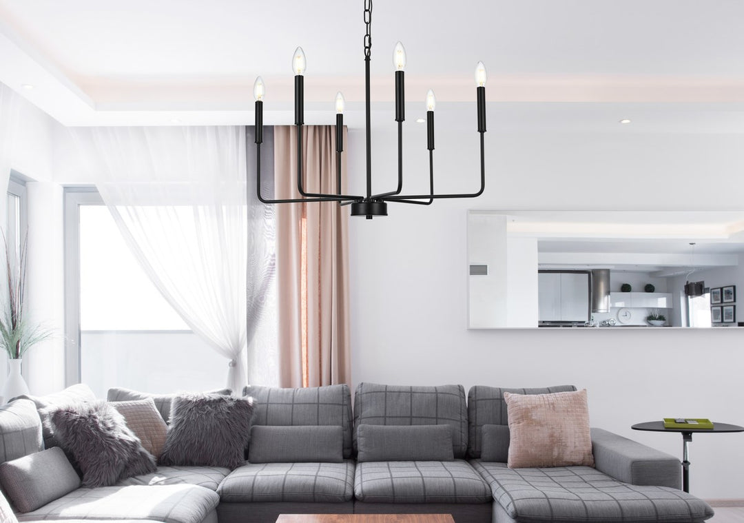 26 Inch Pendant Light In Black