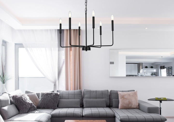 26 Inch Pendant Light In Black