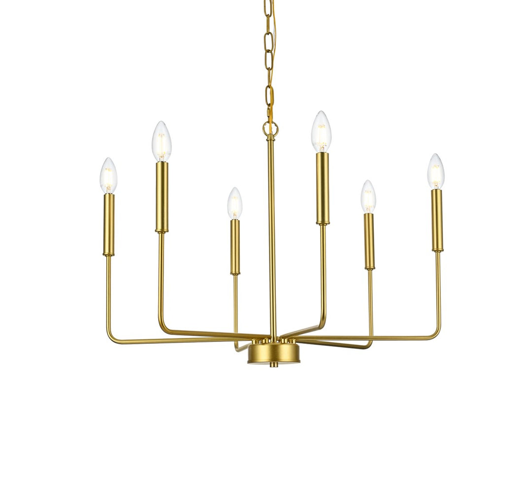 26 Inch Pendant Light In Brass