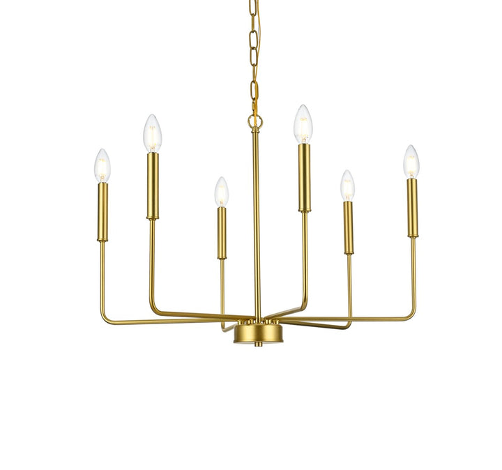 26 Inch Pendant Light In Brass