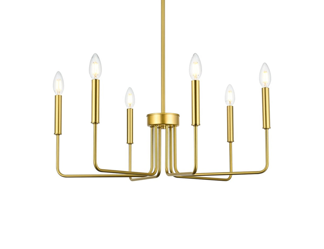 26 Inch Pendant Light In Brass