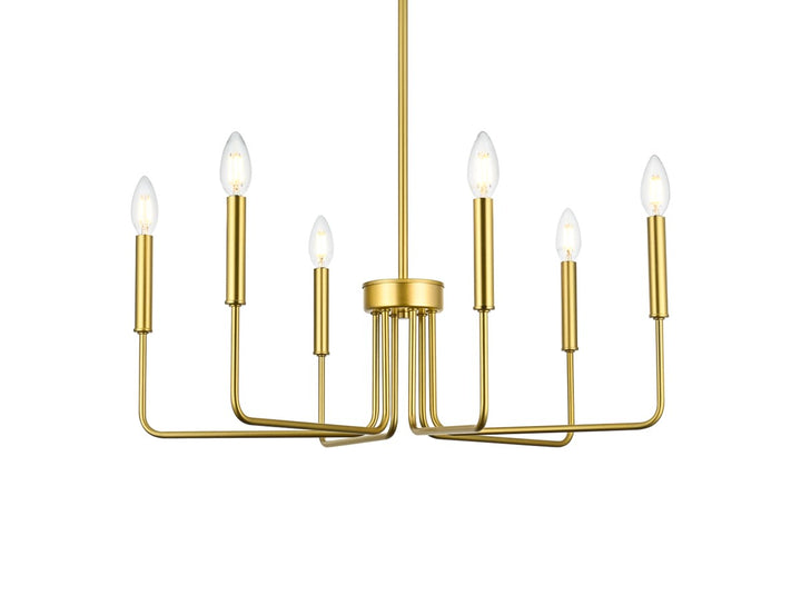 26 Inch Pendant Light In Brass