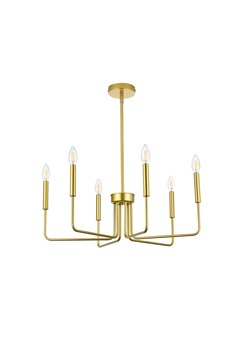 26 Inch Pendant Light In Brass