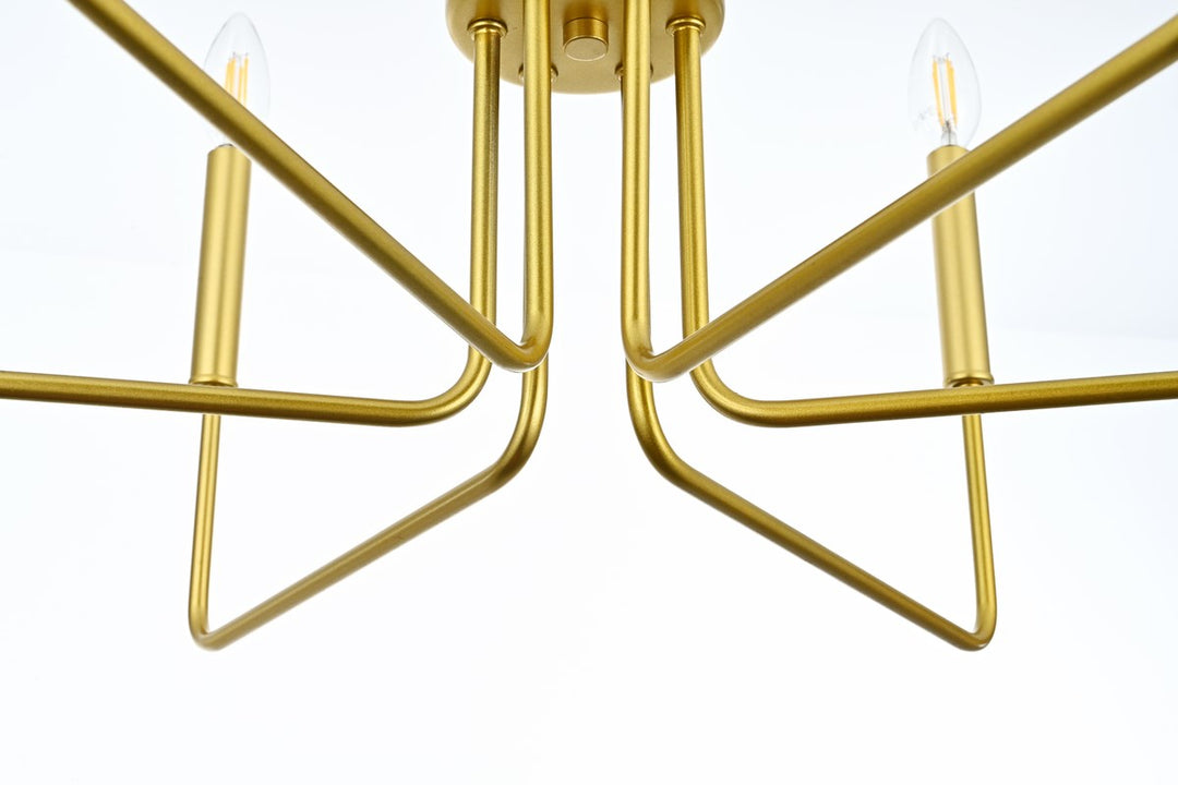 26 Inch Pendant Light In Brass