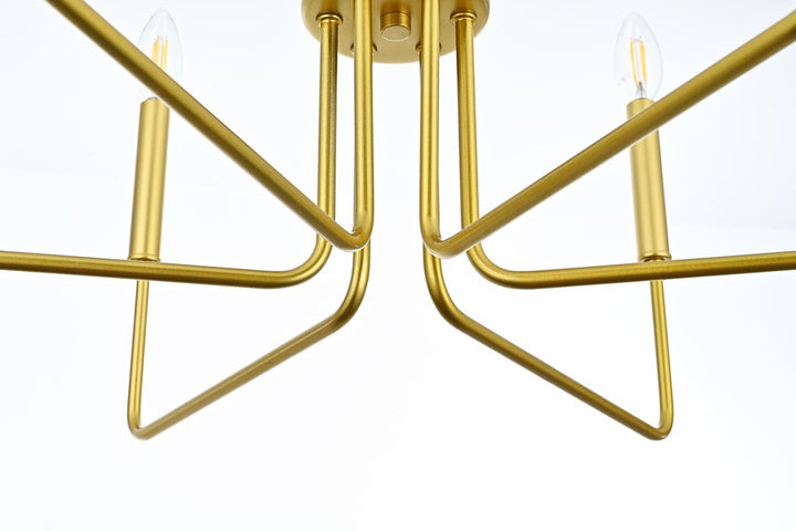 26 Inch Pendant Light In Brass