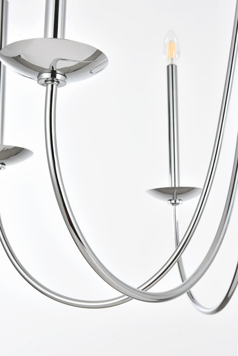 36 Inch Chandelier In Chrome