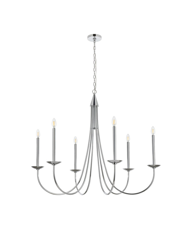 42 Inch Chandelier In Chrome