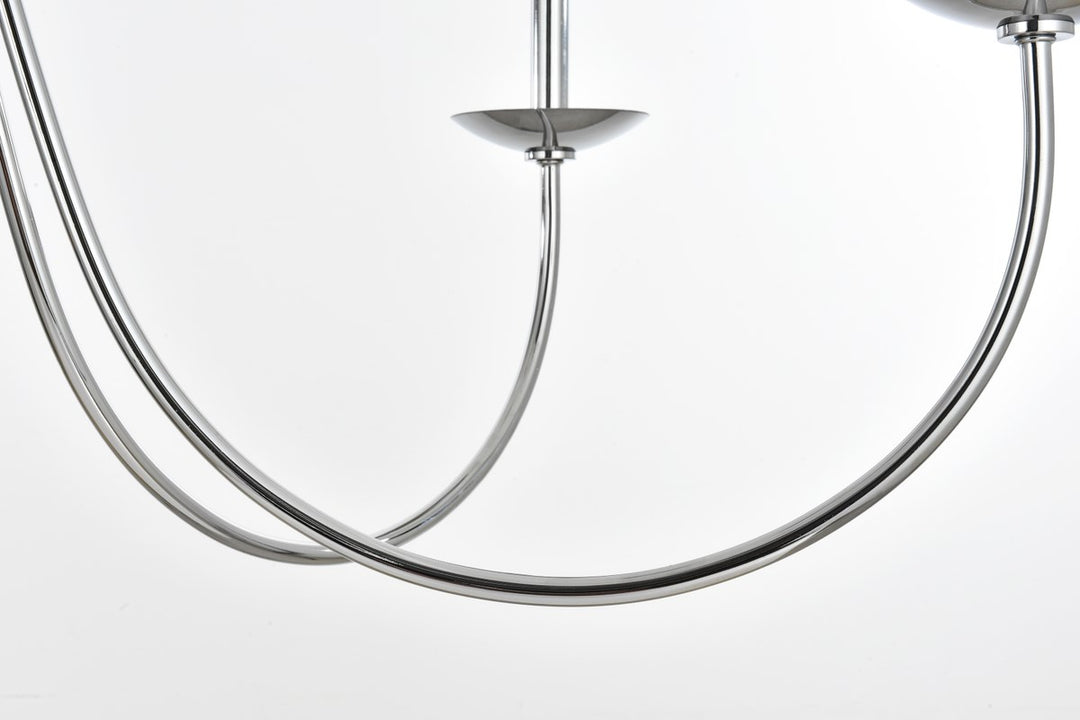 42 Inch Chandelier In Chrome