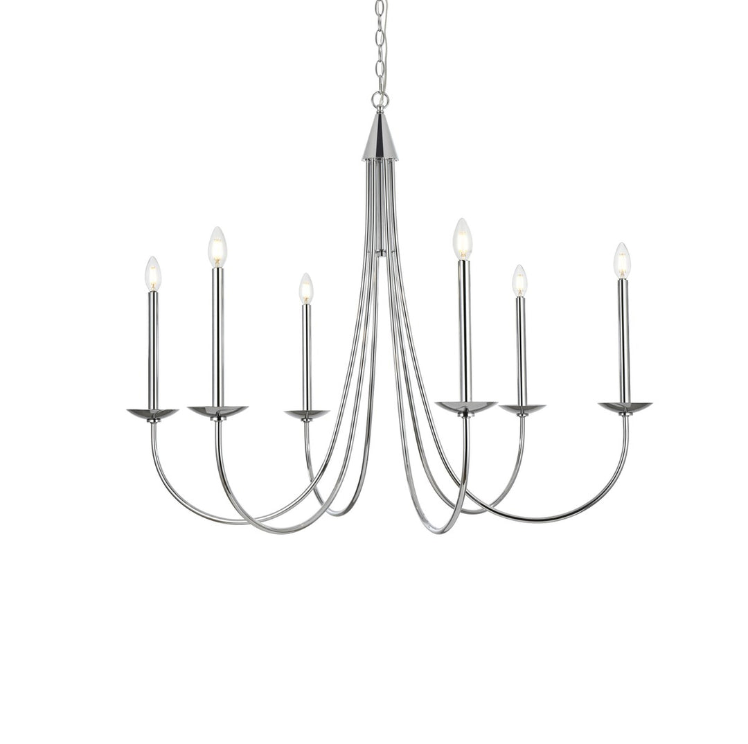 42 Inch Chandelier In Chrome