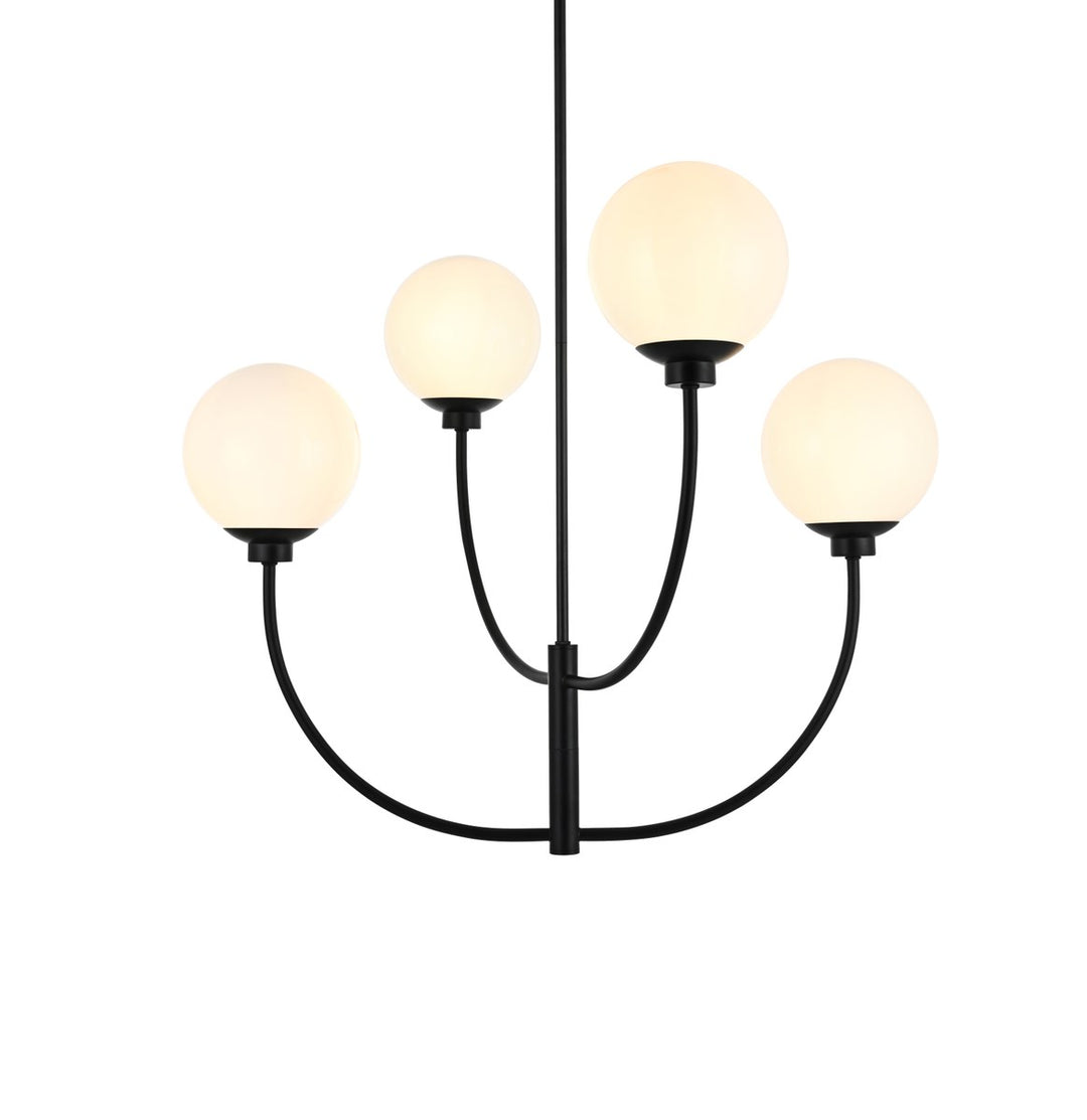 30 Inch Chandelier In Black