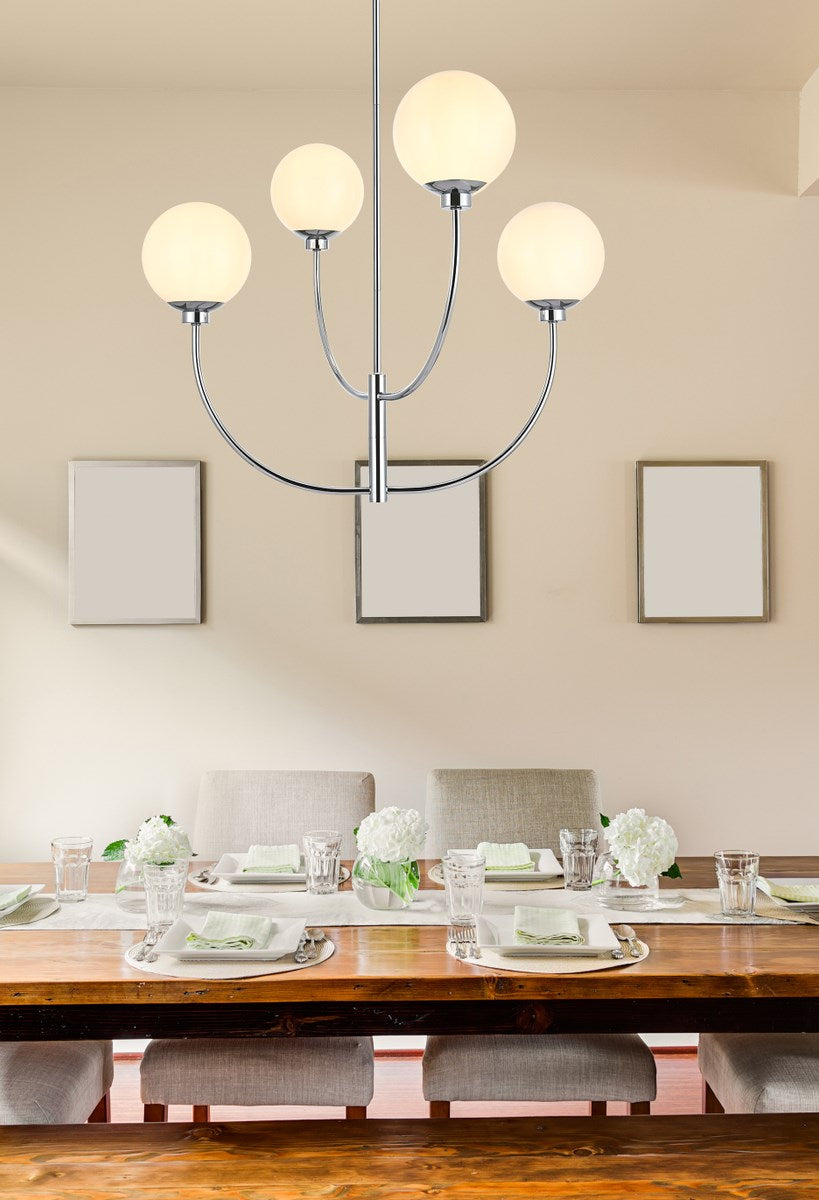 30 Inch Chandelier In Chrome