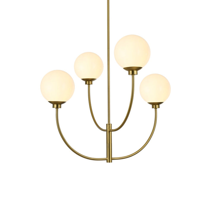 30 Inch Chandelier In Satin Gold