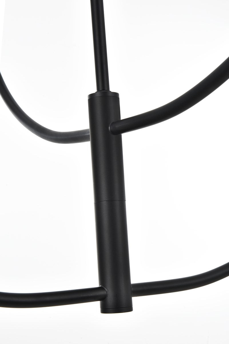 36 Inch Chandelier In Black