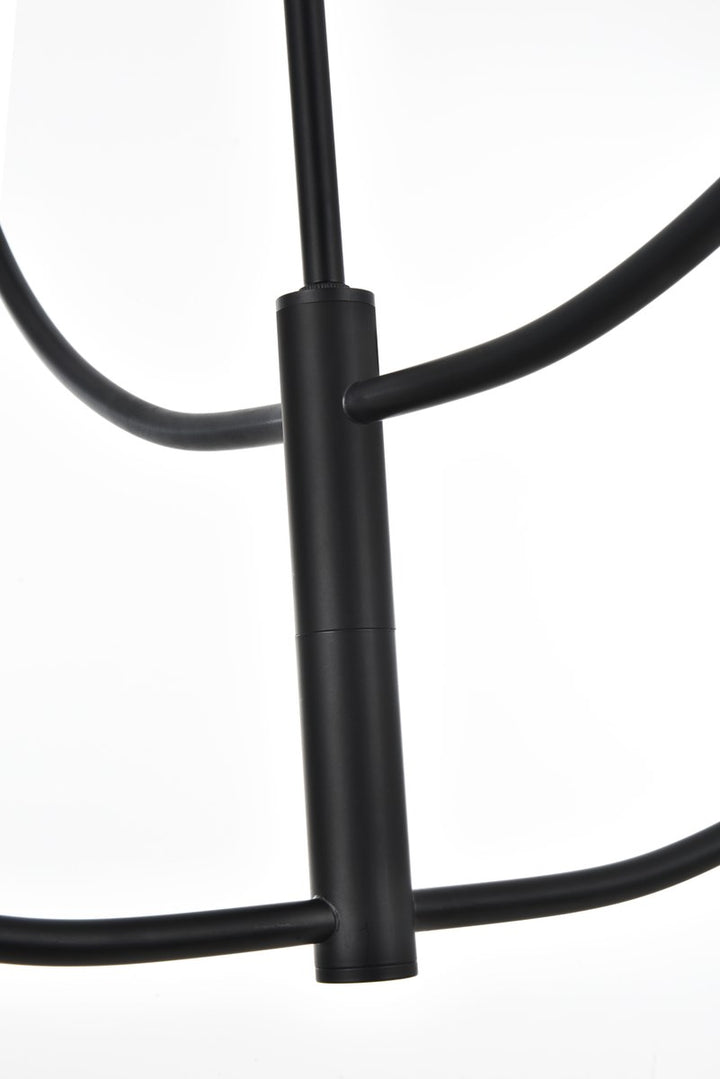 36 Inch Chandelier In Black