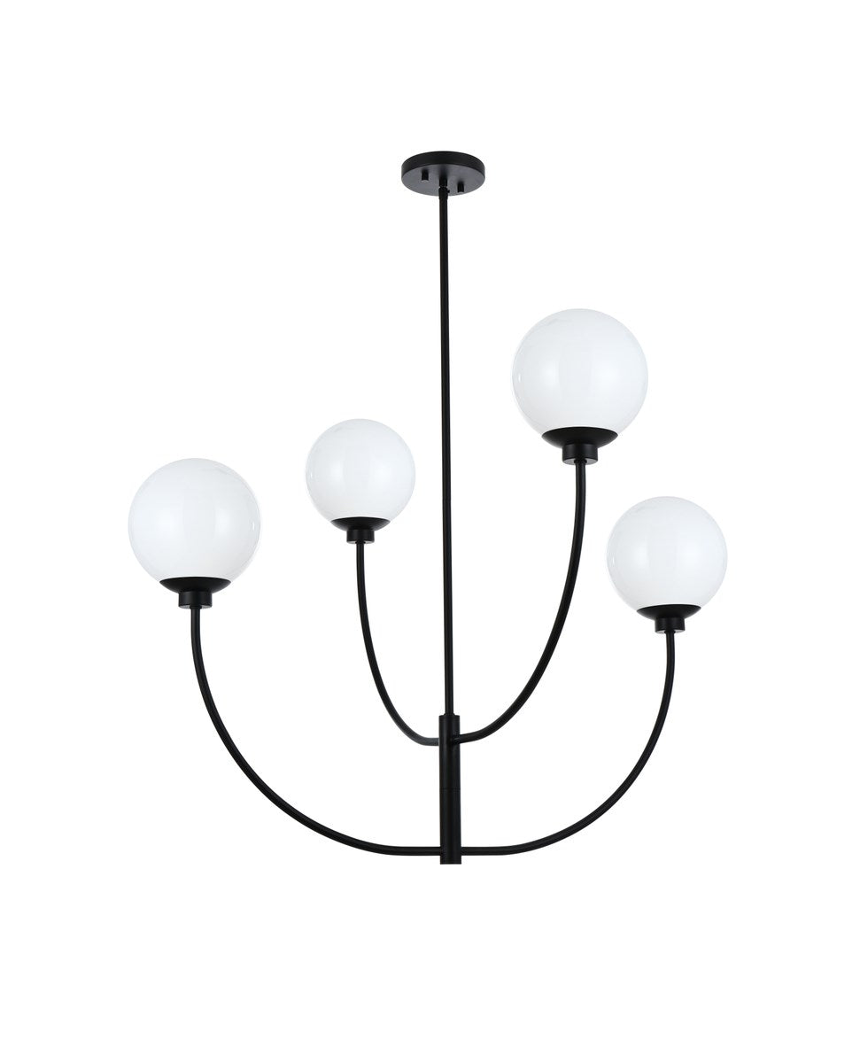 36 Inch Chandelier In Black