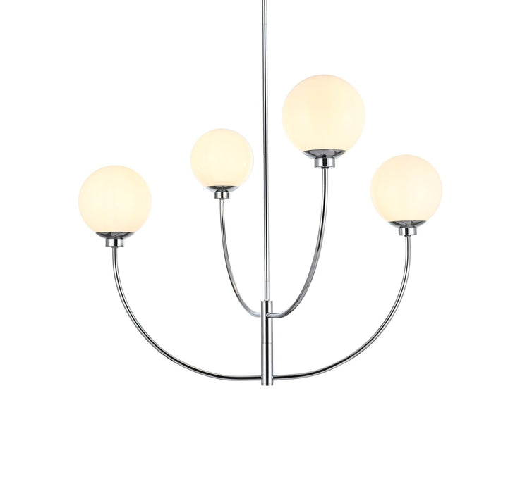 36 Inch Chandelier In Chrome