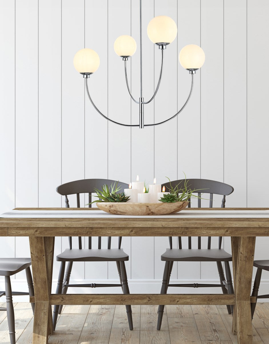 36 Inch Chandelier In Chrome