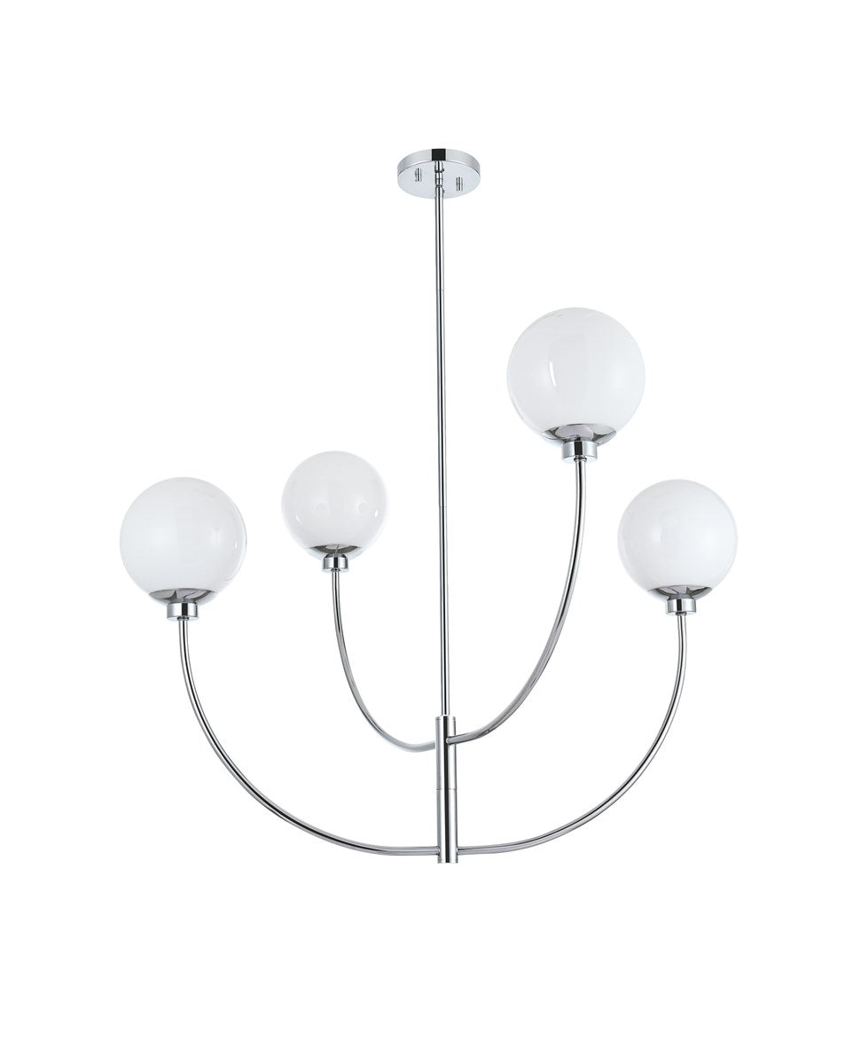 36 Inch Chandelier In Chrome