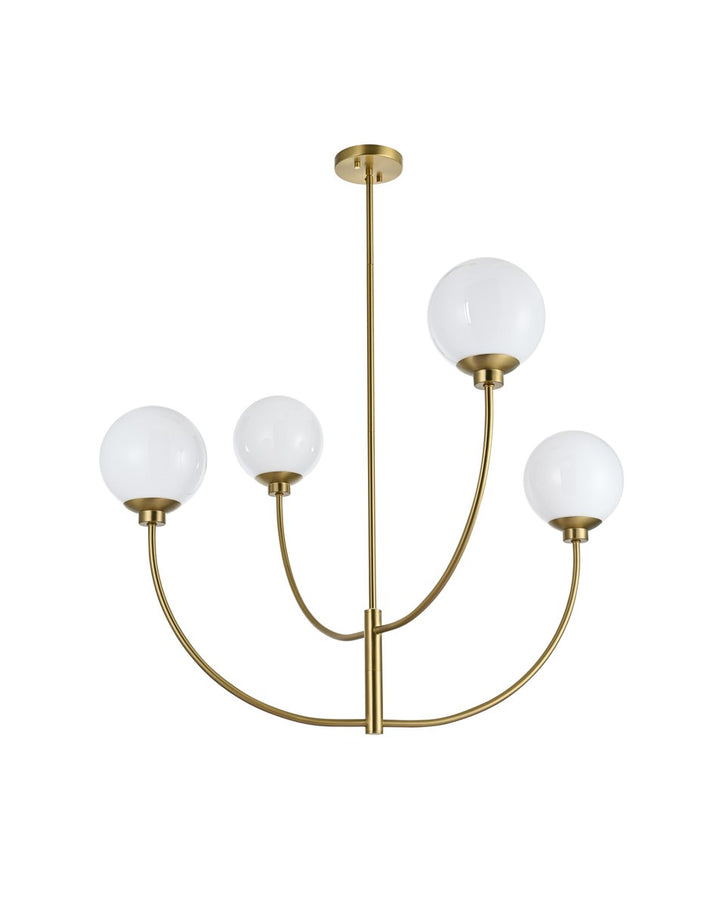36 Inch Chandelier In Satin Gold