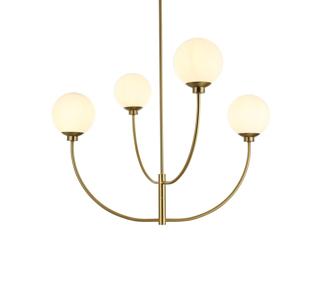 36 Inch Chandelier In Satin Gold