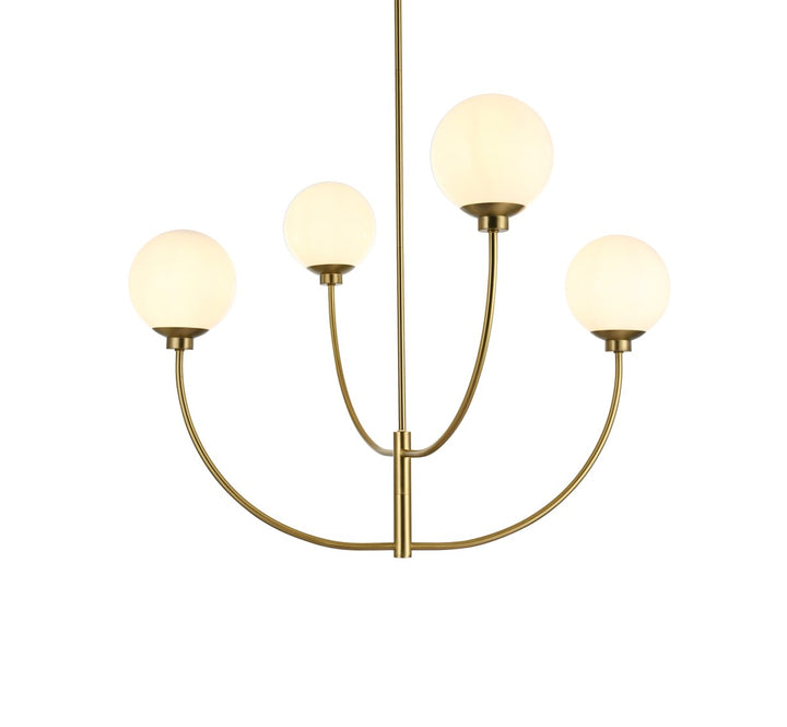 36 Inch Chandelier In Satin Gold