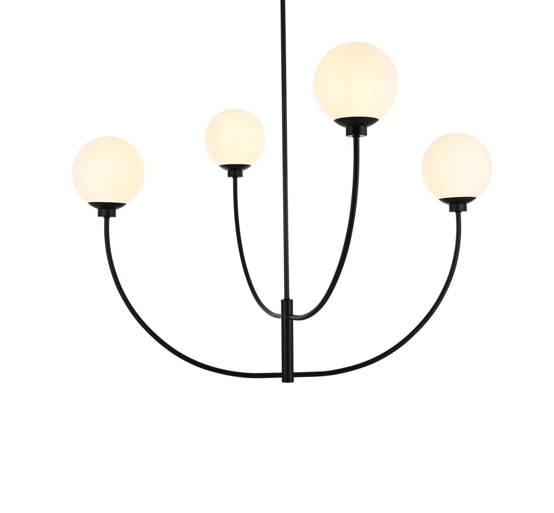 42 Inch Chandelier In Black