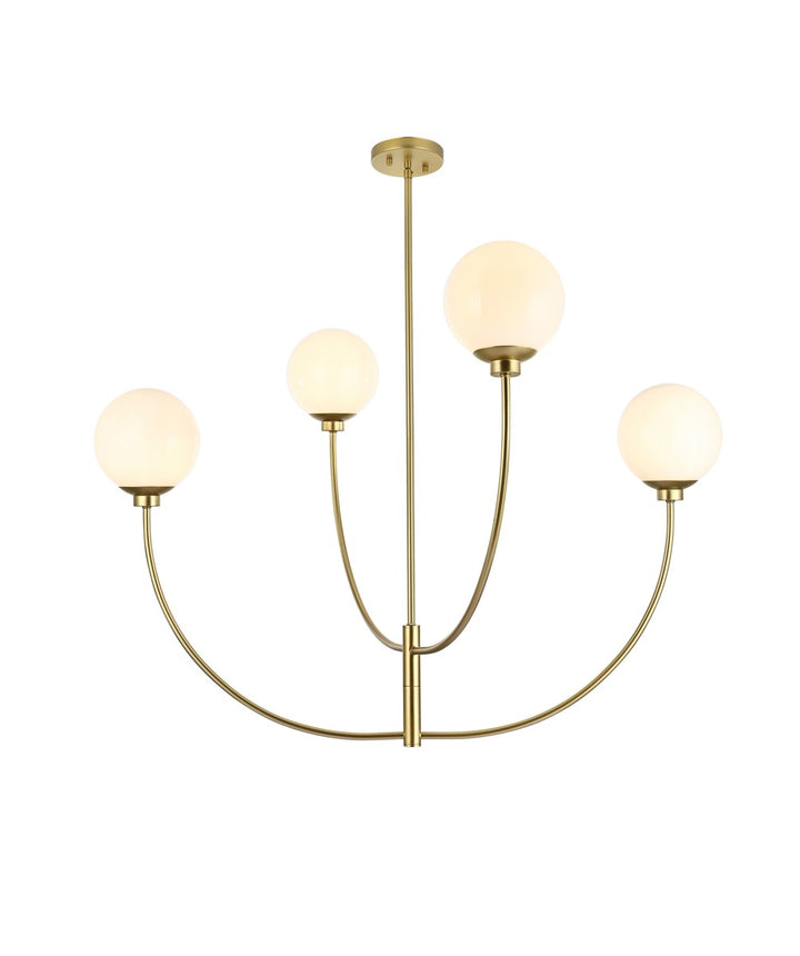 42 Inch Chandelier In Brass by Living District
