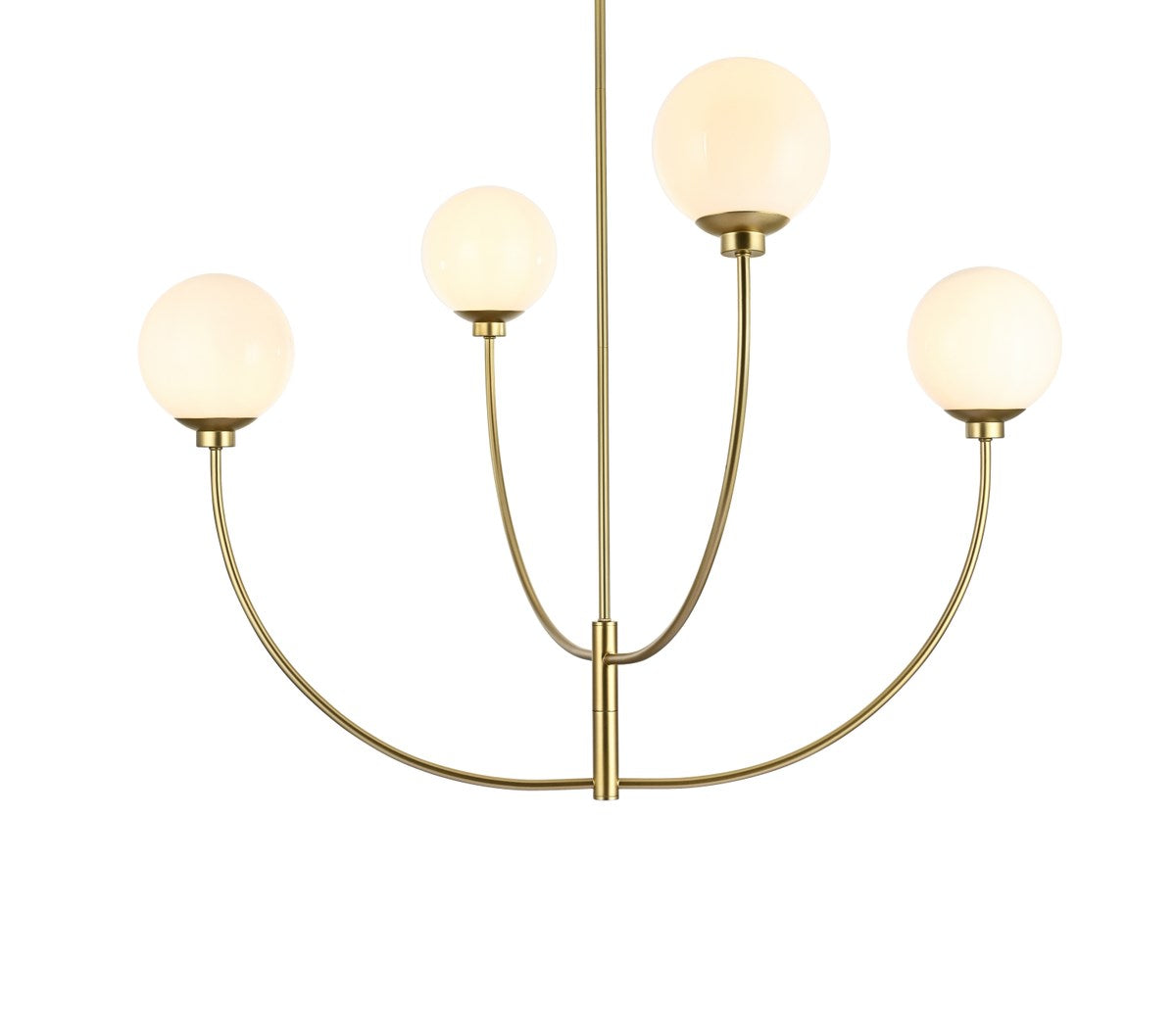 42 Inch Chandelier In Brass