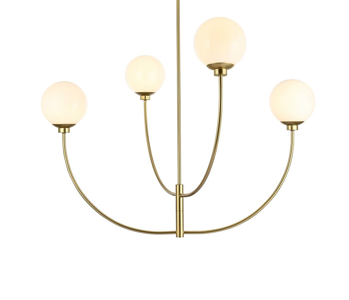 42 Inch Chandelier In Brass