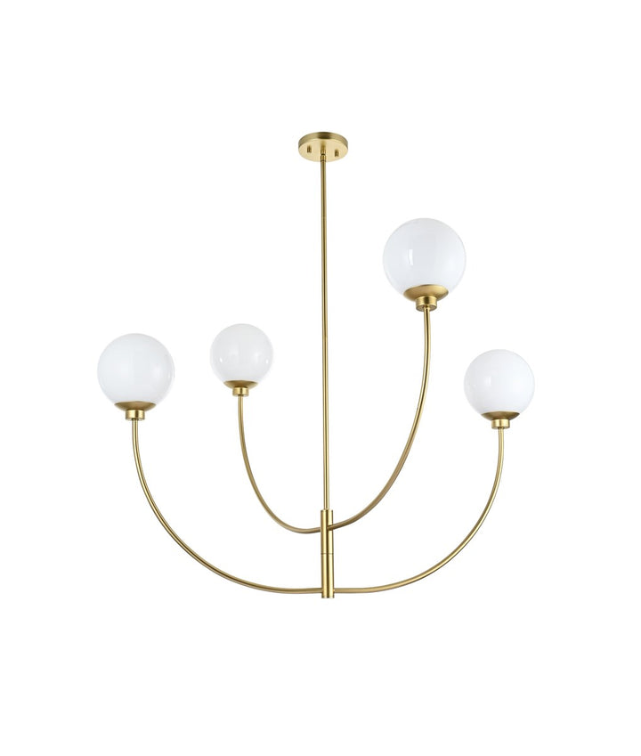 42 Inch Chandelier In Brass