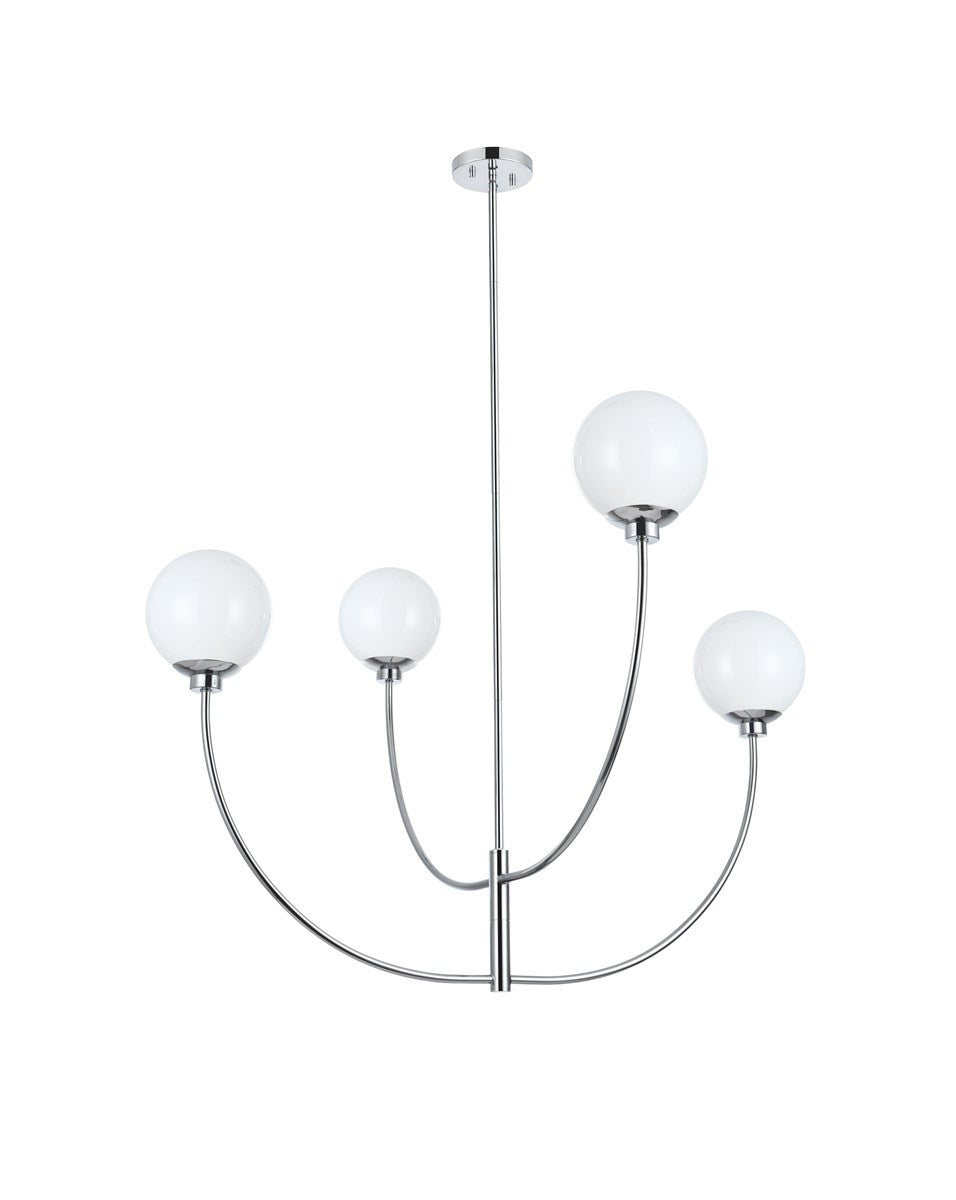 42 Inch Chandelier In Chrome